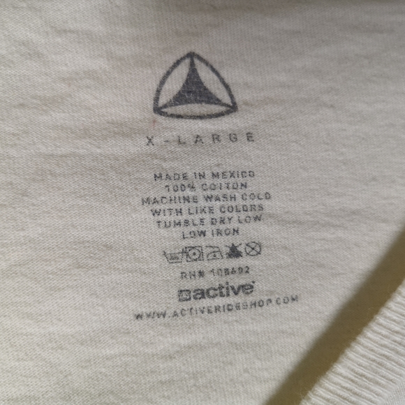 Active Ride Shop Men's Graphic T-Shirt Cream Size XL Short Sleeve Cotton - Picture 7 of 7